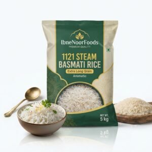 Ibne Noor Foods 1121 steam Basmati Rice 5KG pack