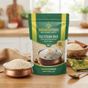 Ibne Noor Foods 1121 steam Rice1 5KG pack